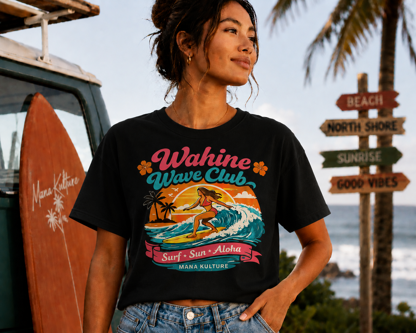 Wahine Wave Club Tee