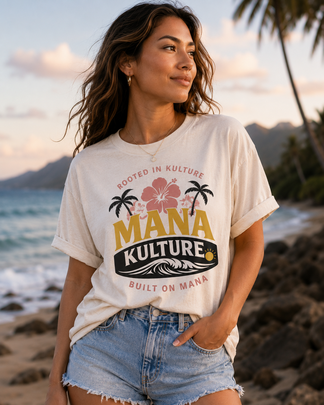 Hibiscus Horizon Tee