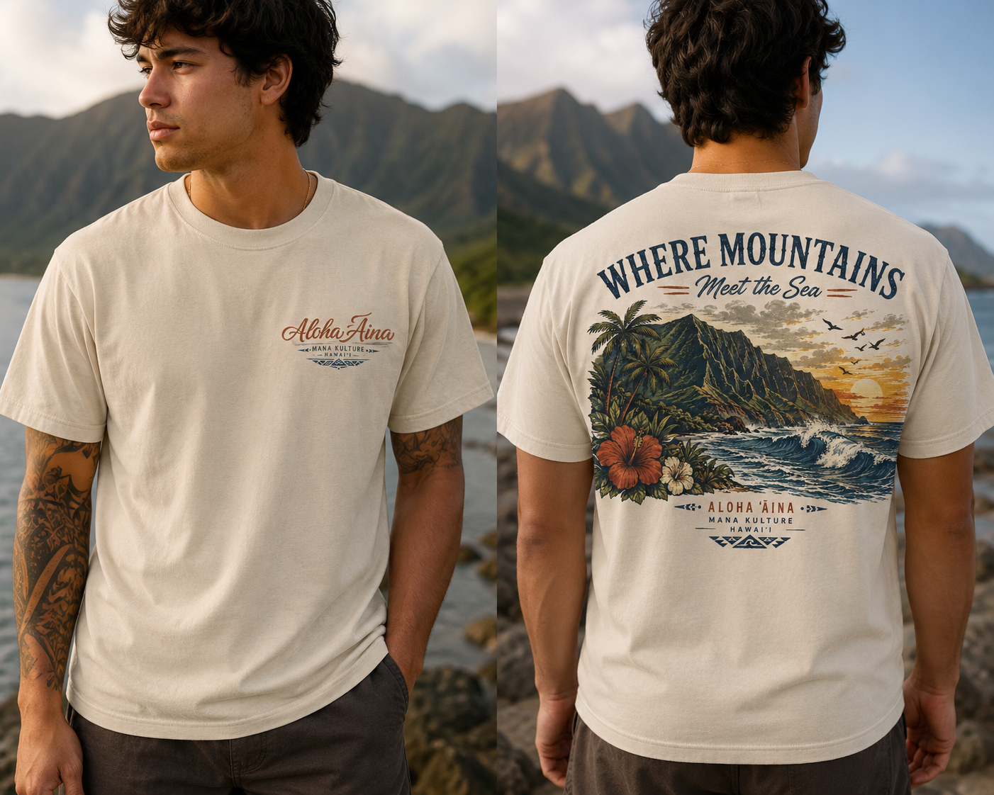 Where Mountains Meet the Sea Tee
