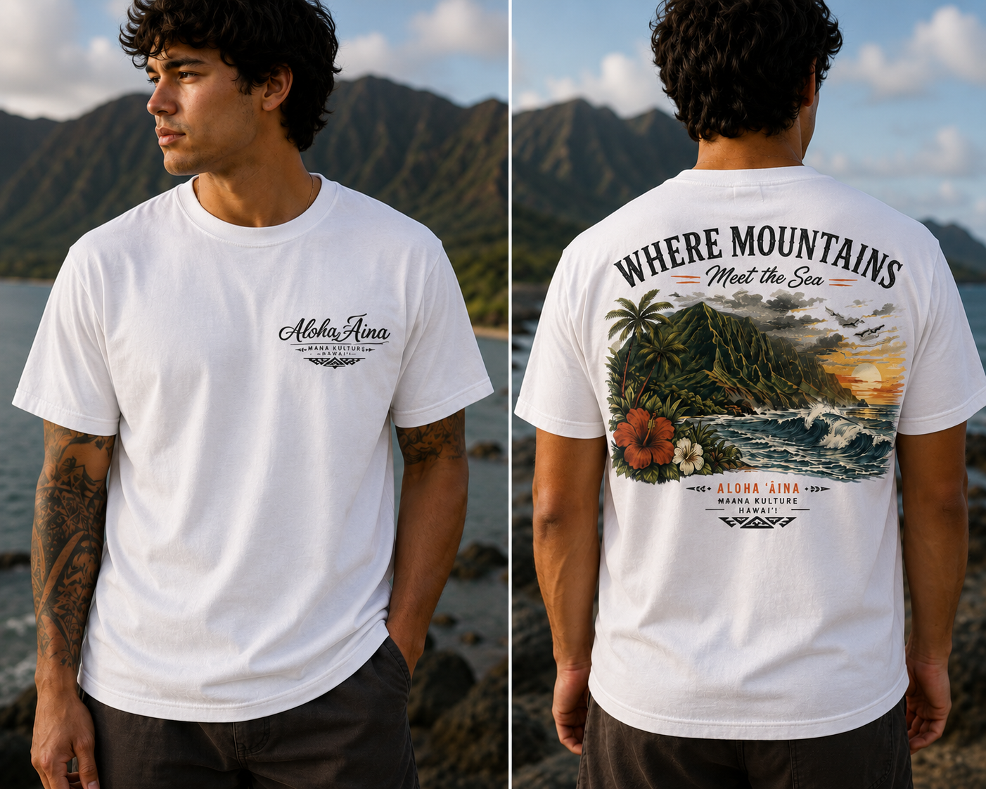 Where Mountains Meet the Sea Tee