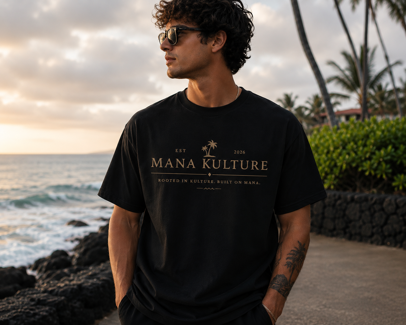 Mana Kulture Signature Logo Tee