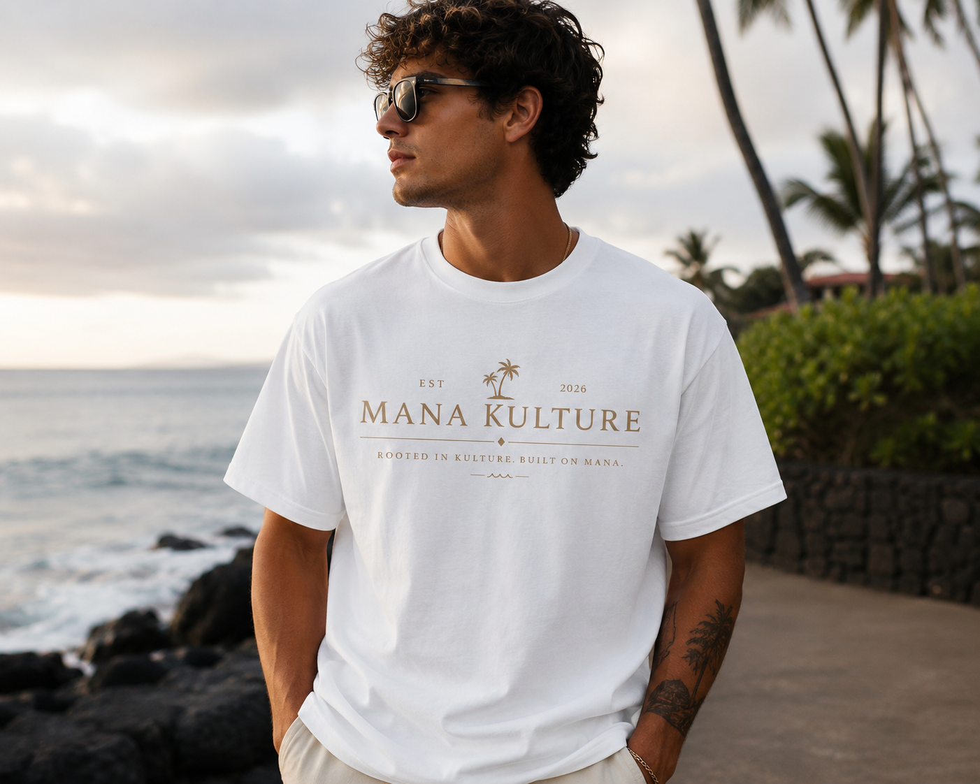 Mana Kulture Signature Logo Tee