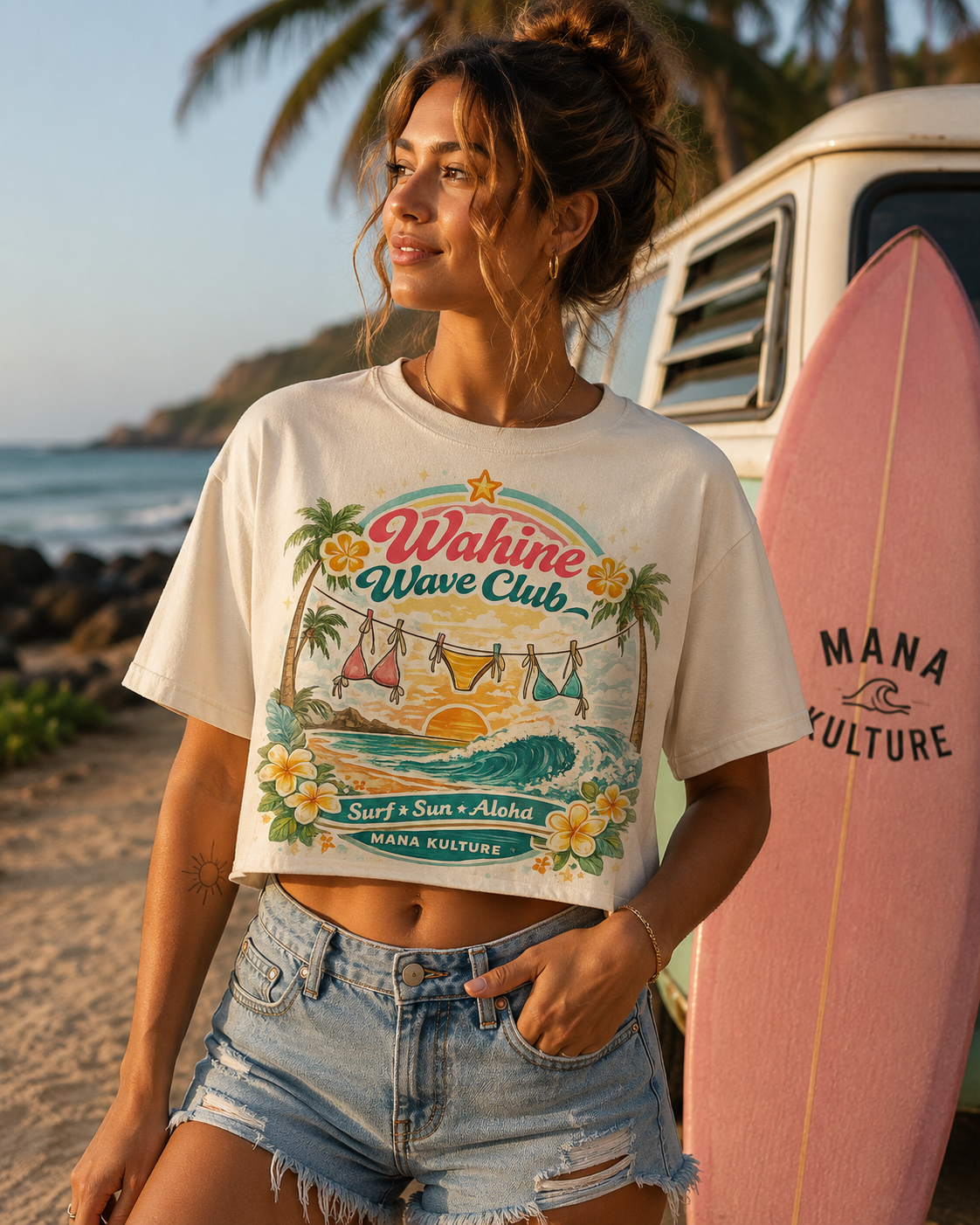 Surf • Sun • Aloha Cropped Tee