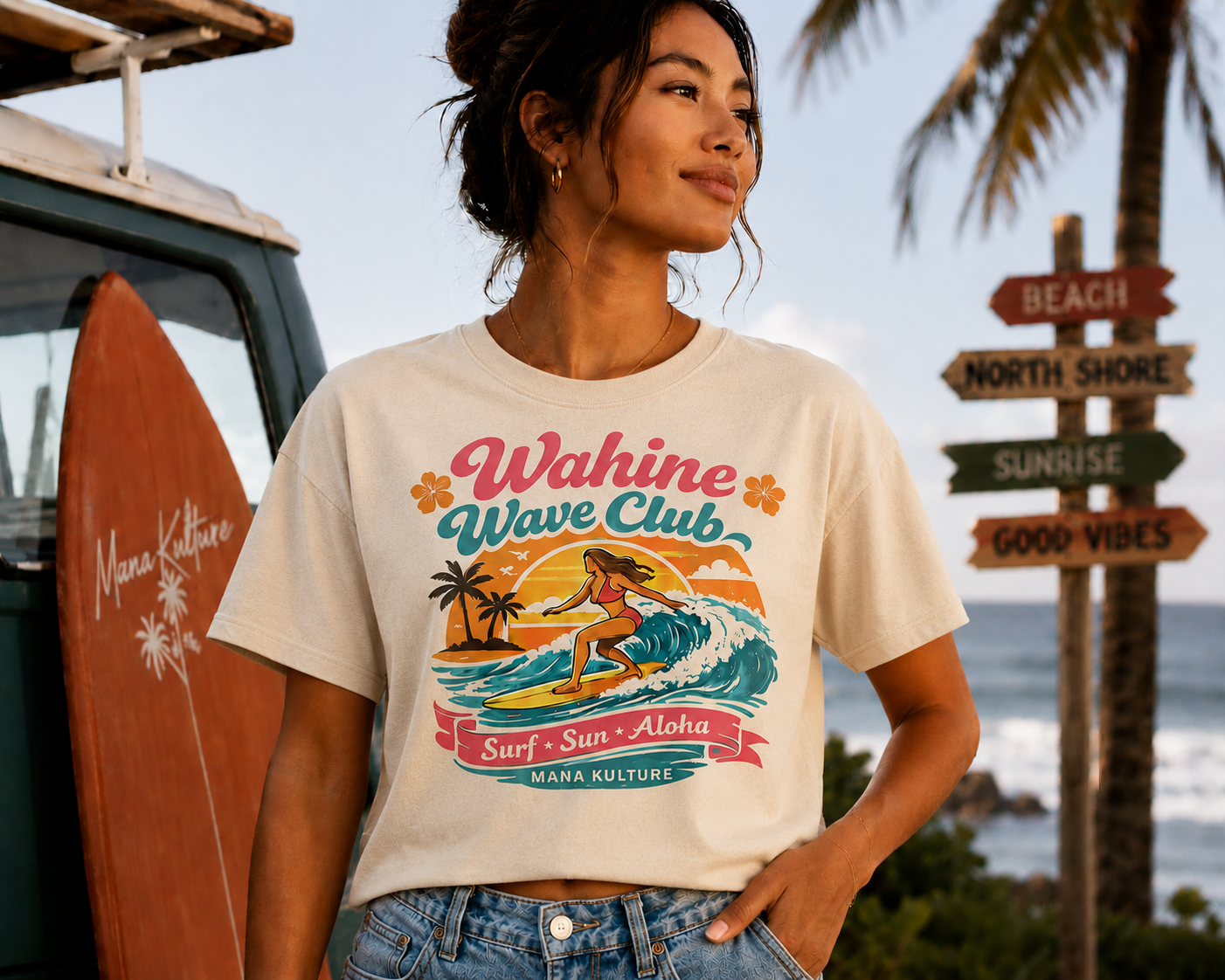 Wahine Wave Club Tee