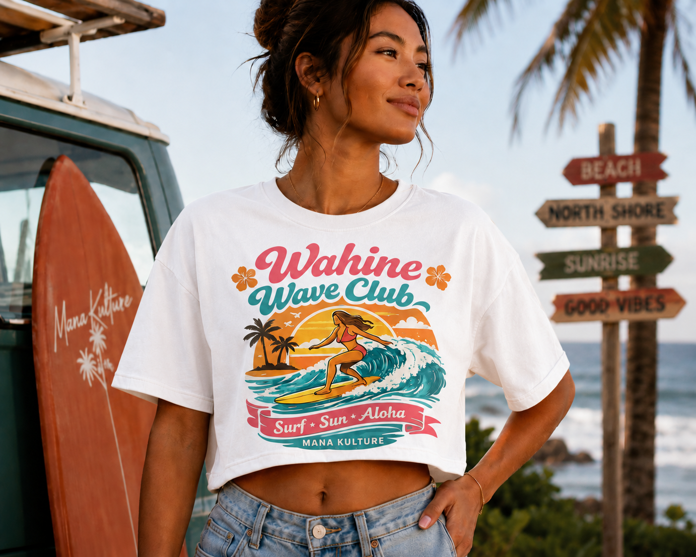 Wahine Wave Club Tee