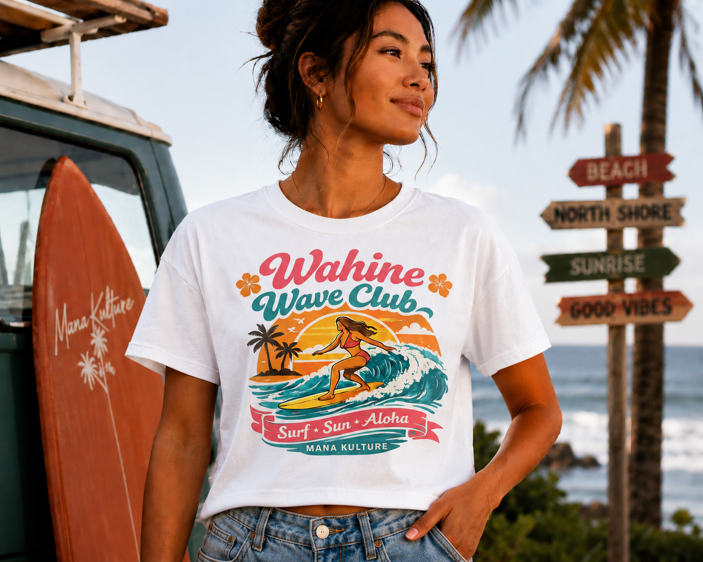 Wahine Wave Club Tee